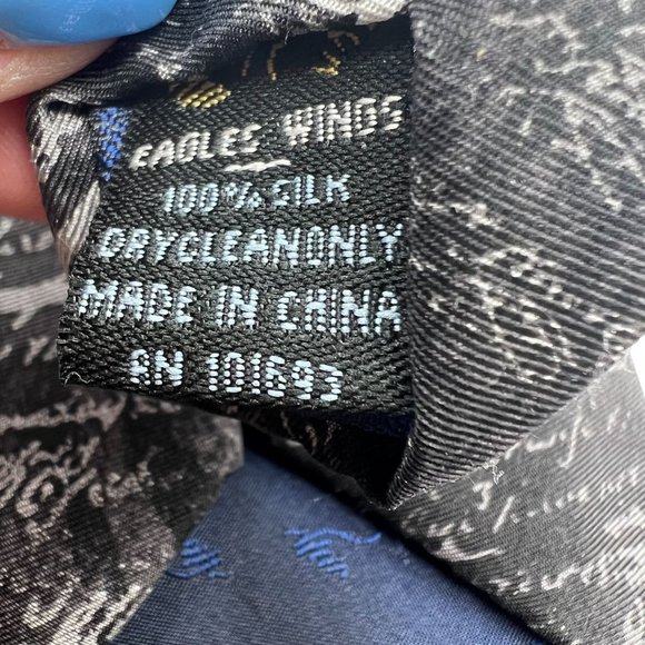 Men Tie Religious EAGLES WINGS Serve the Lord JOSUHA 24:15 Silk Necktie Biblical - Picture 5 of 6
